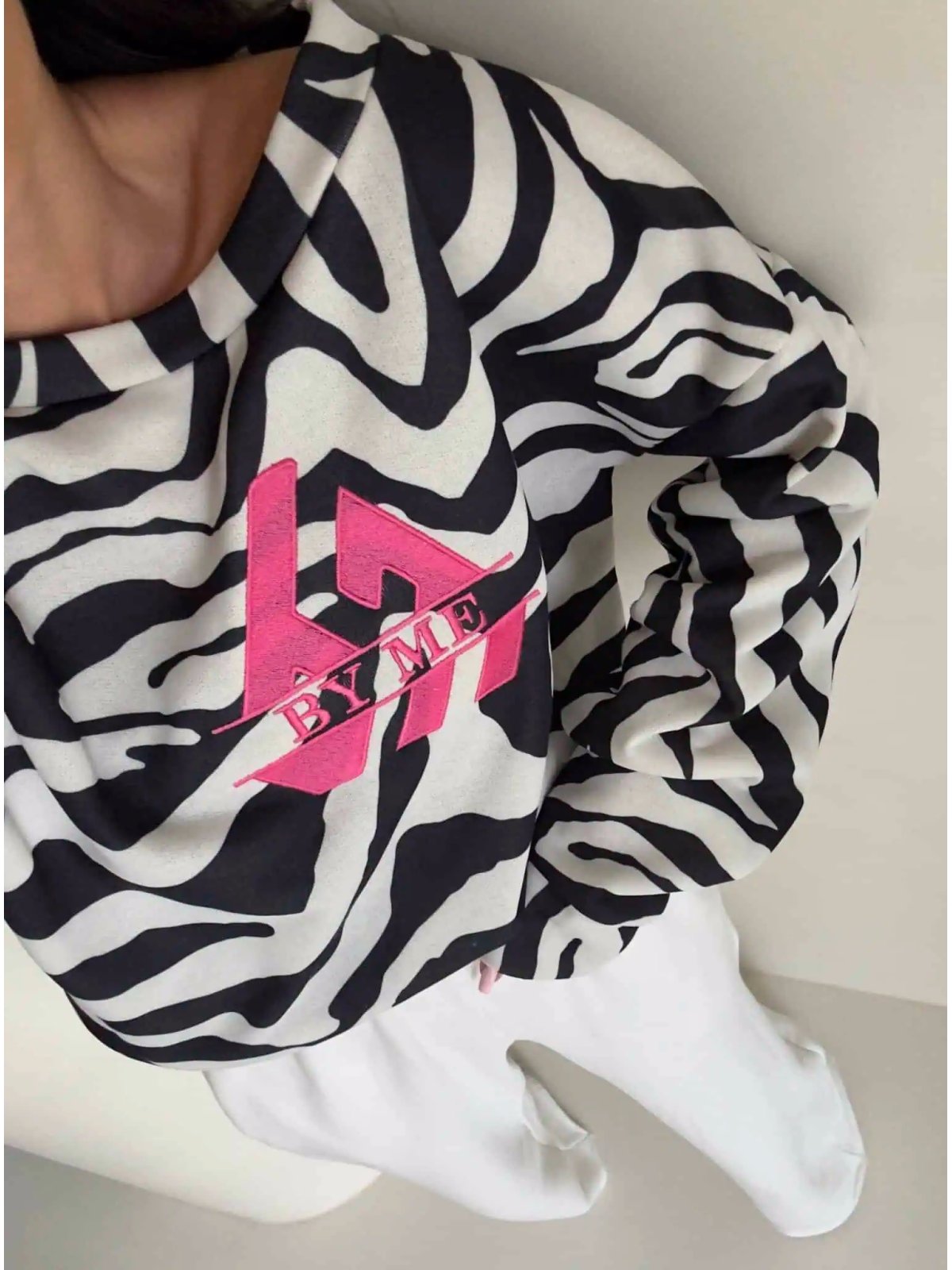 Bluza dresowa LUXIT, zebra