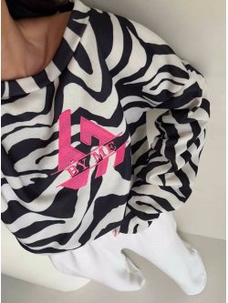 Bluza dresowa LUXIT, zebra