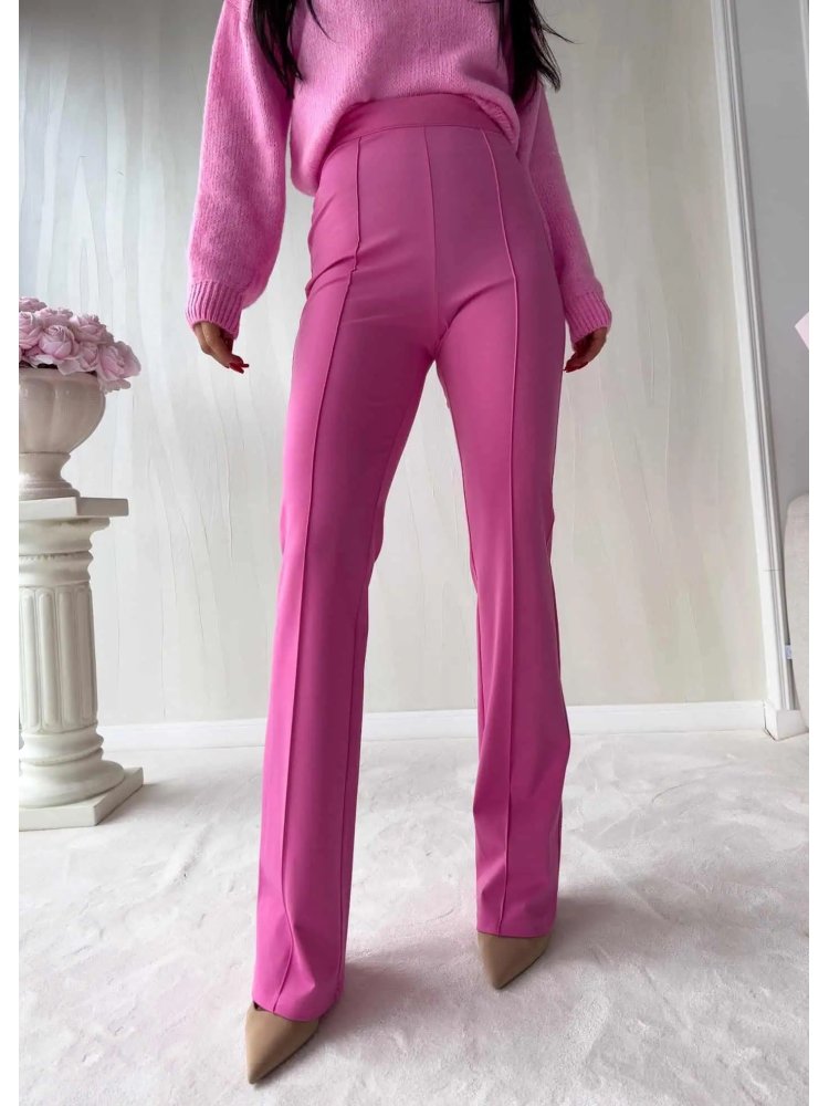 Spodnie dzwony TAMI, różowe