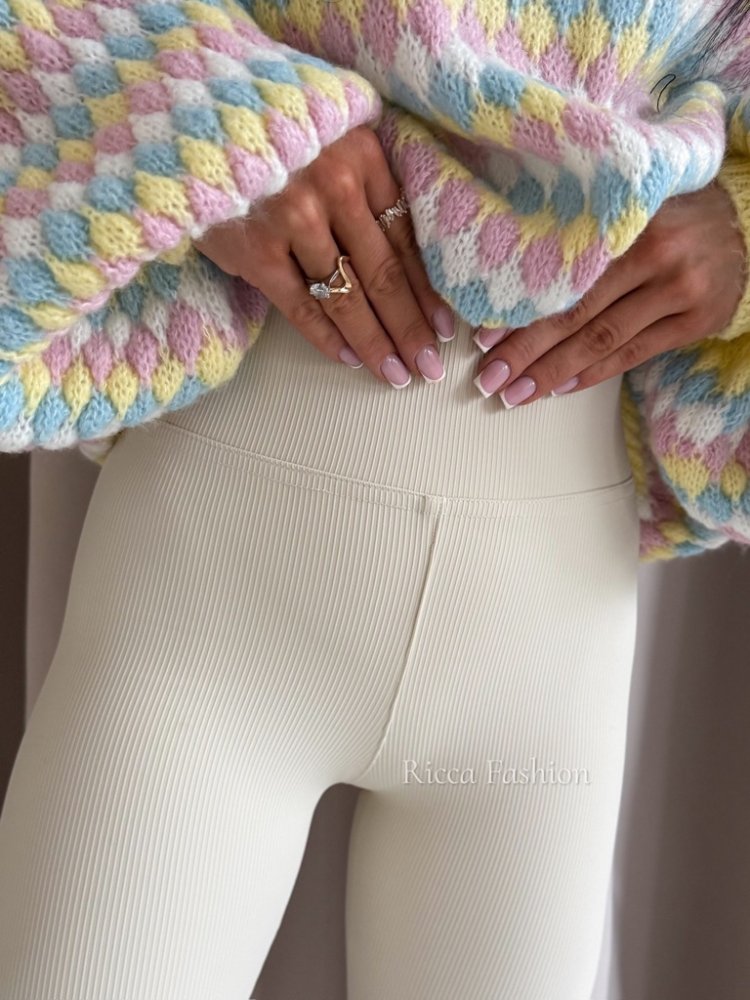 Legginsy prążkowane AMBER,...