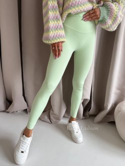 Legginsy z lycrą AZARRO, pistachio