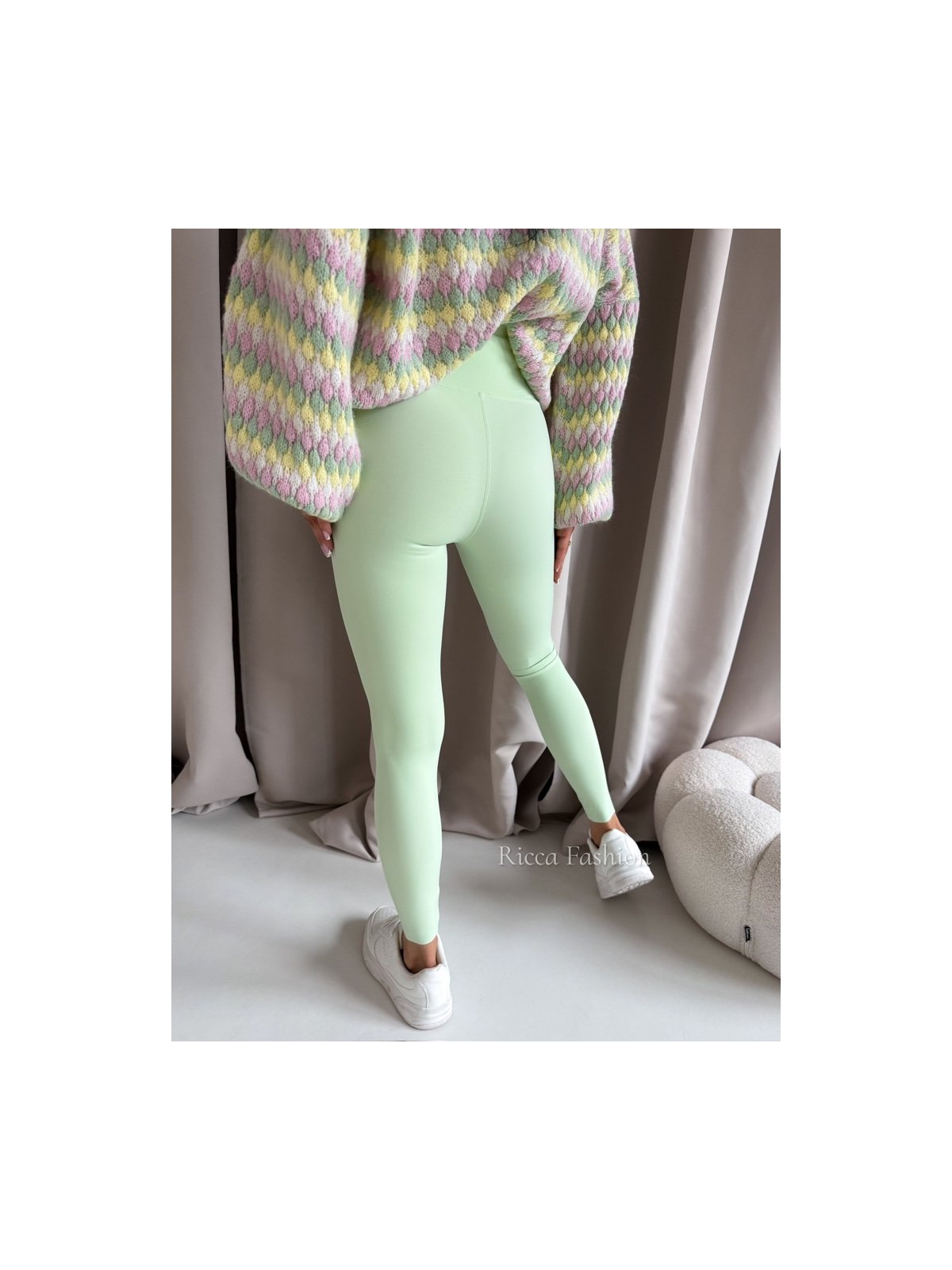 Legginsy z lycrą AZARRO, pistachio