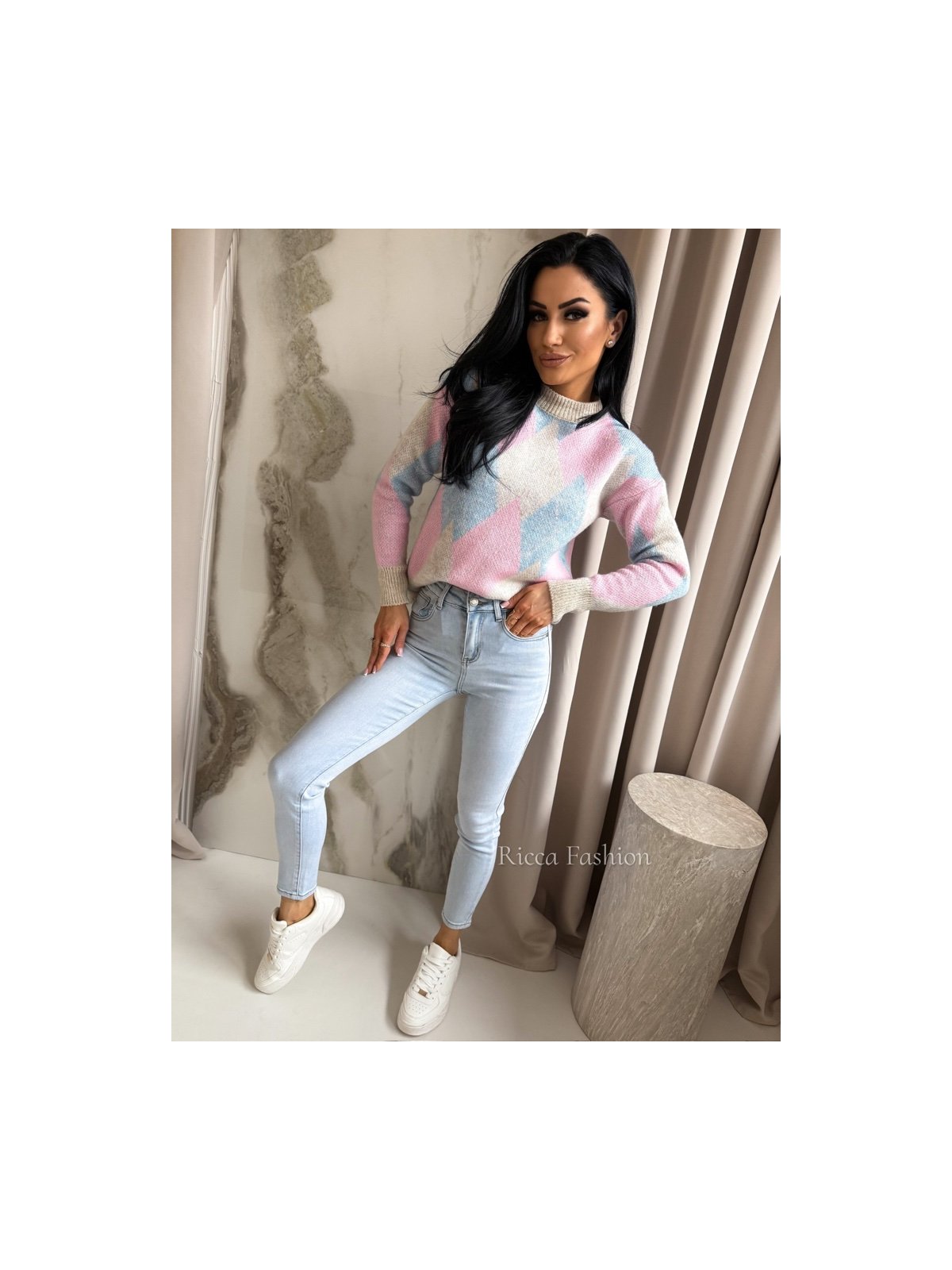 Spodnie skinny jeans LIONNE, light blue