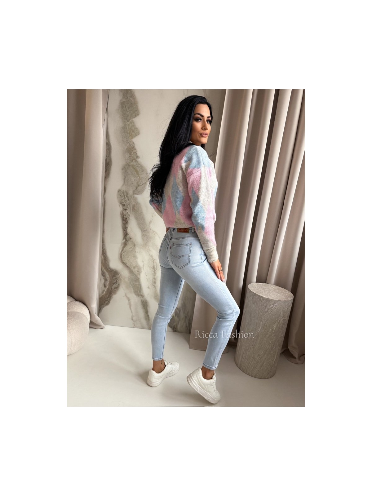 Spodnie skinny jeans LIONNE, light blue