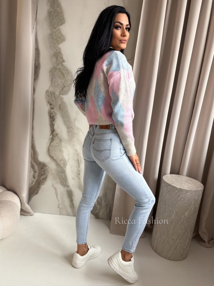 Spodnie skinny jeans LIONNE, light blue