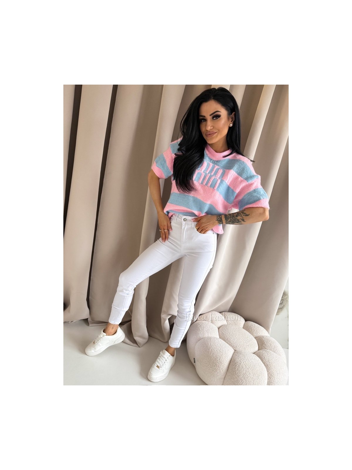 Spodnie skinny jeans LIONNE, white