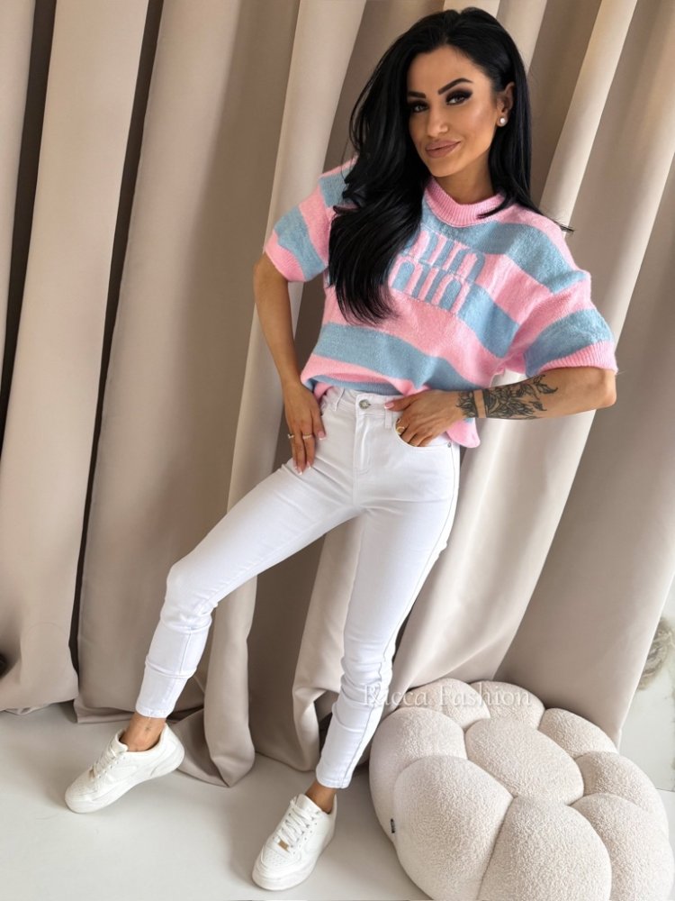 Spodnie skinny jeans LIONNE, white