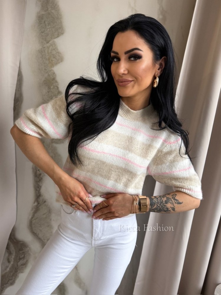 Sweter LIVIO, beige/ecru