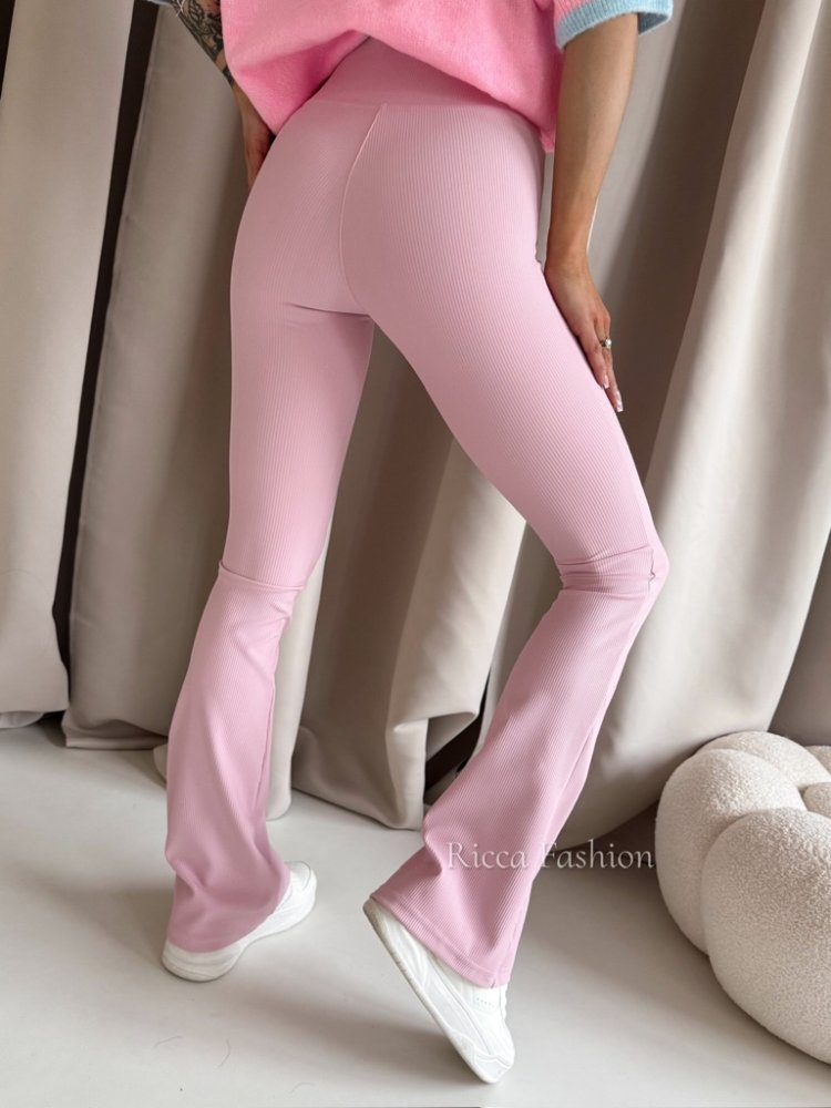 Spodnie prążkowane dzwony...