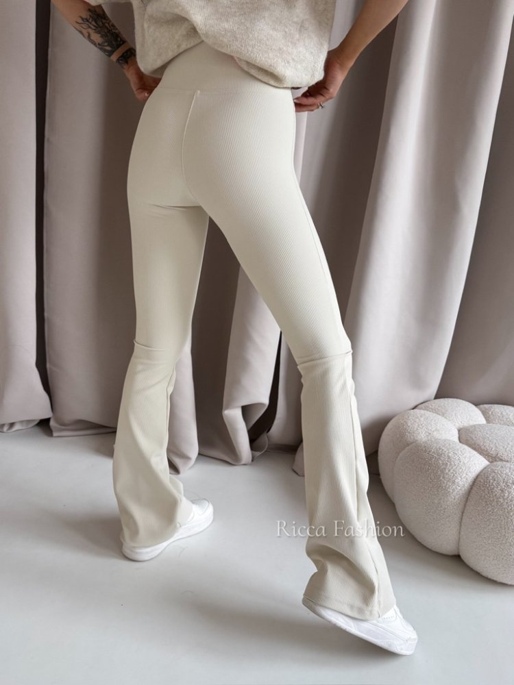 Spodnie prążkowane dzwony...