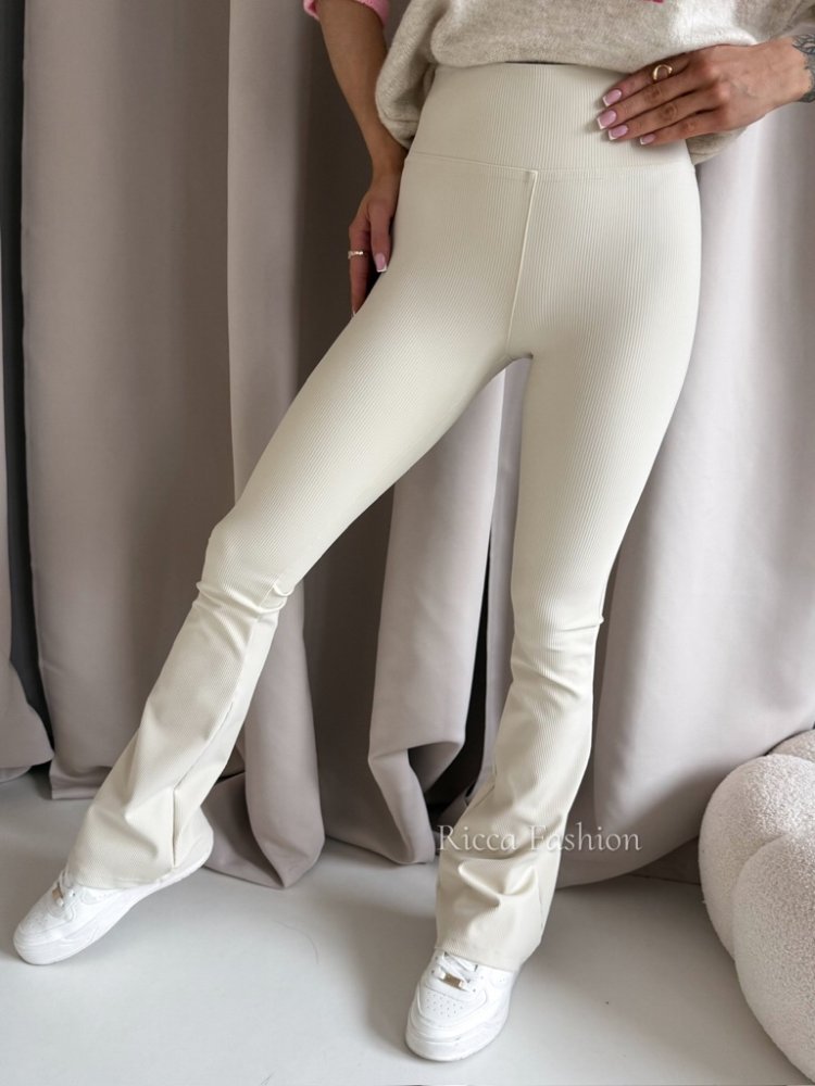 Spodnie prążkowane dzwony...