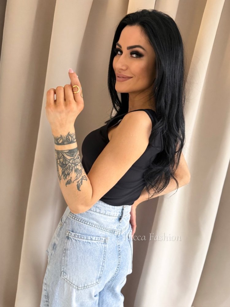 Bluzka/top prążek FUSION,...