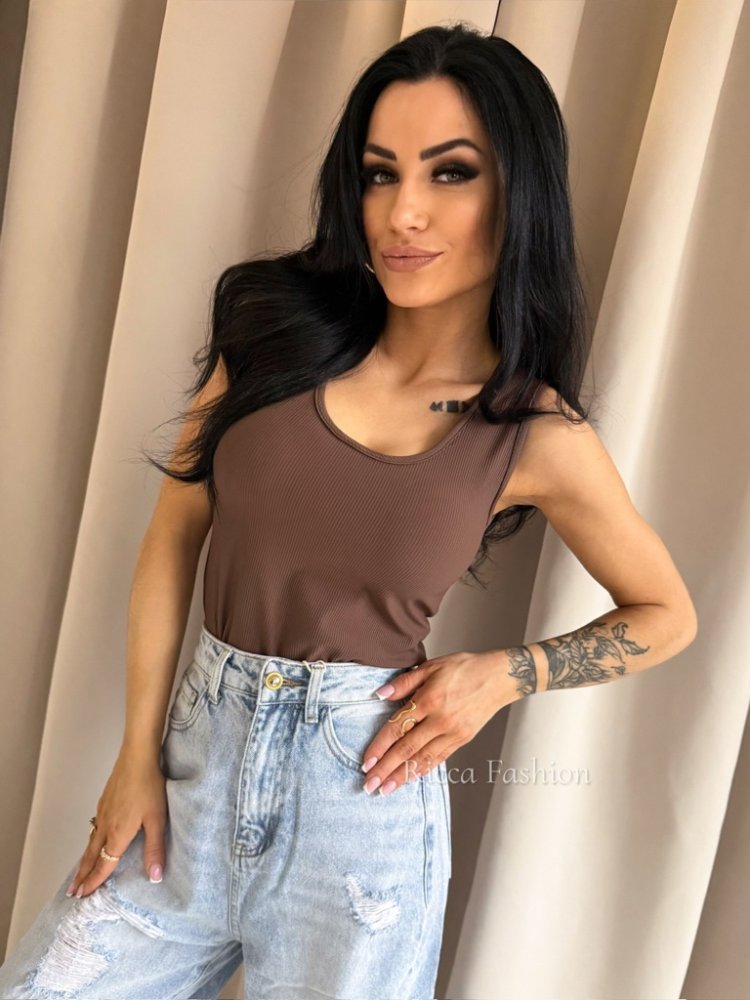 Bluzka/top prążek FUSION,...