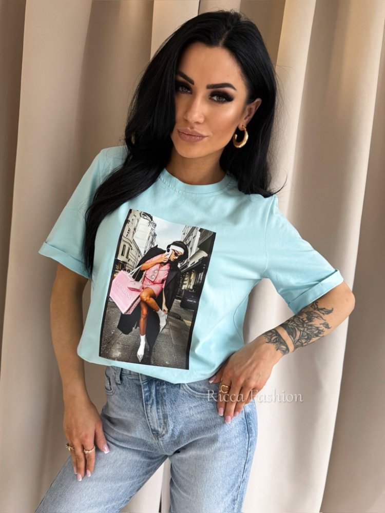 T-shirt bawełniany PARIS...