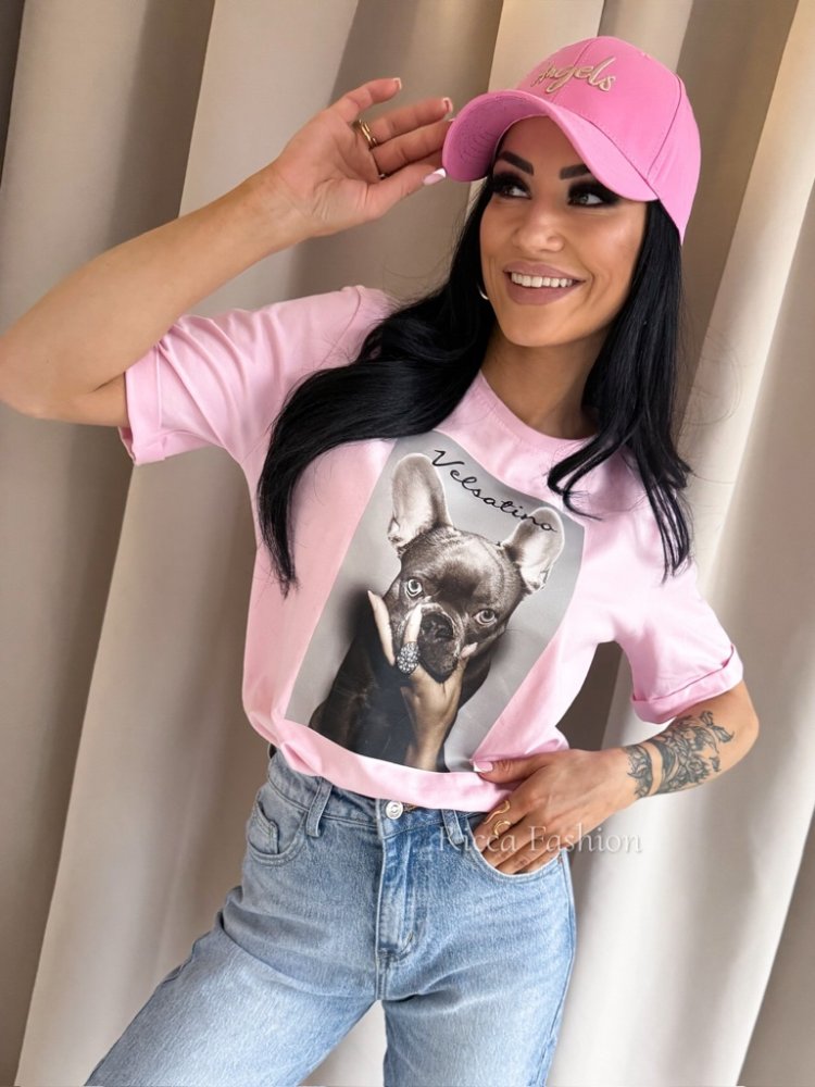 T-shirt bawełniany BULDI,...