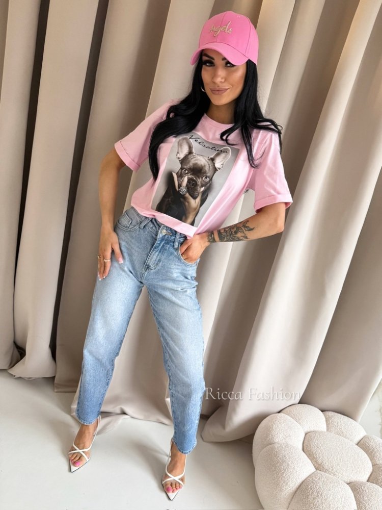 T-shirt bawełniany BULDI,...