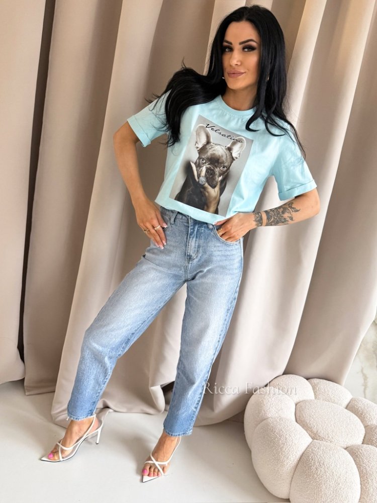 T-shirt bawełniany BULDI,...