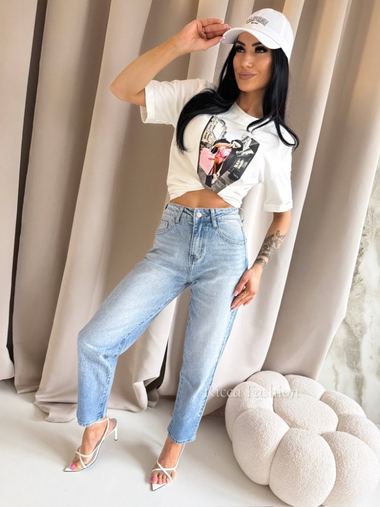 Spodnie mom fit SILAS, dark...