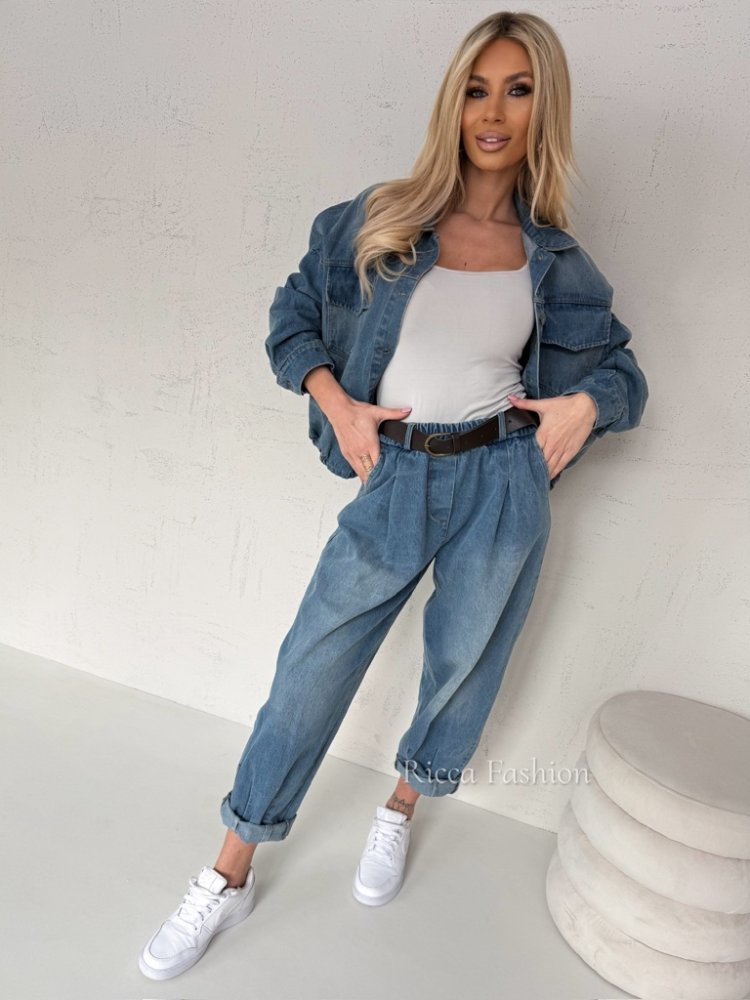 Spodnie balloon CORRI, blue