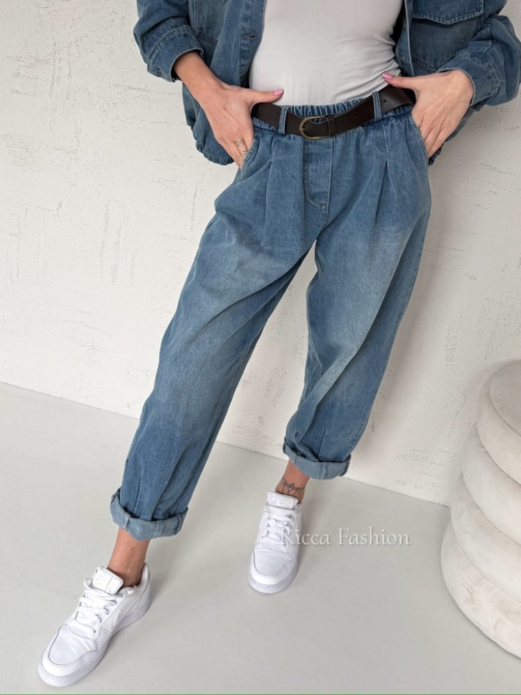 Spodnie balloon CORRI, blue