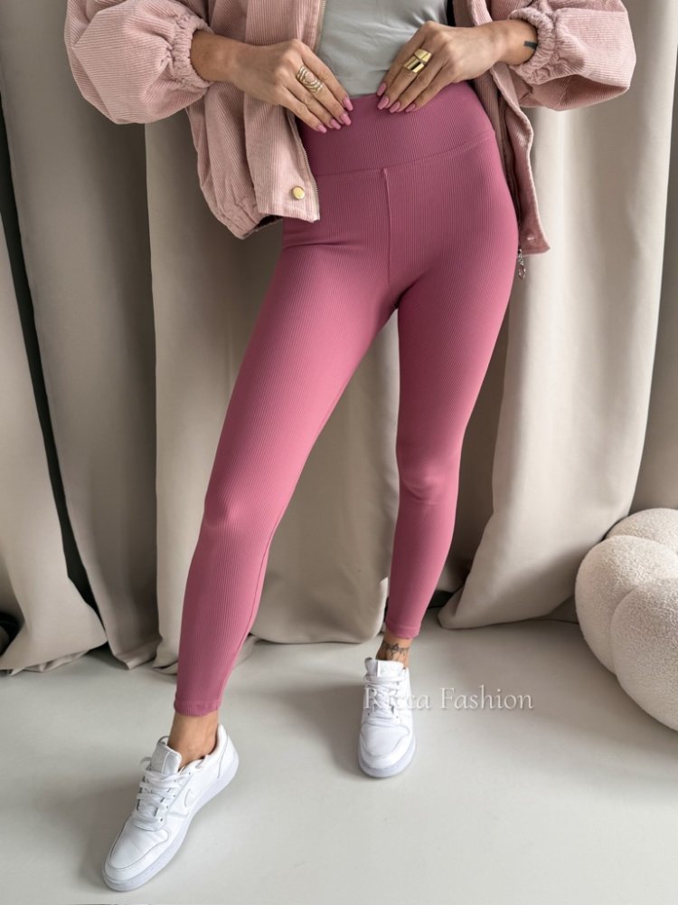 Legginsy prążkowane AMBER,...