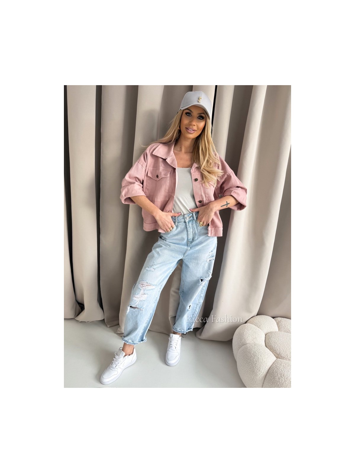 Katana bawełniana NOEMI, powder