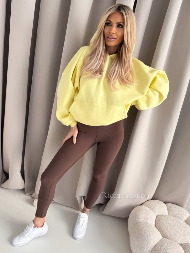 Bluza dresowa ADRIEN, banana