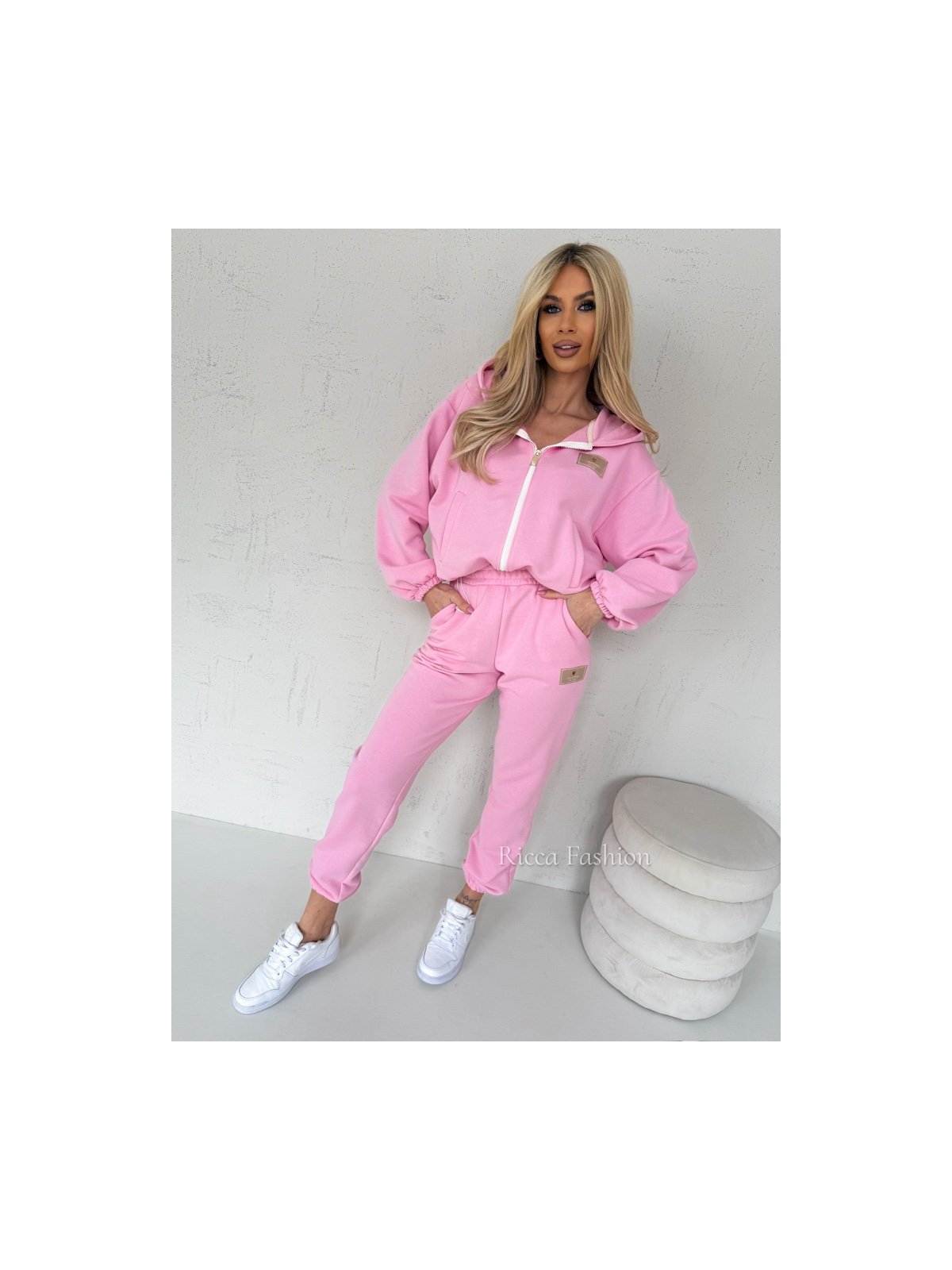 Komplet bawełniany ANDRE, sweet pink