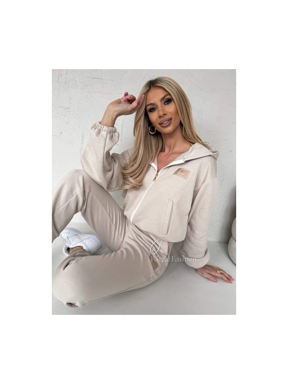 Komplet bawełniany ANDRE, beige