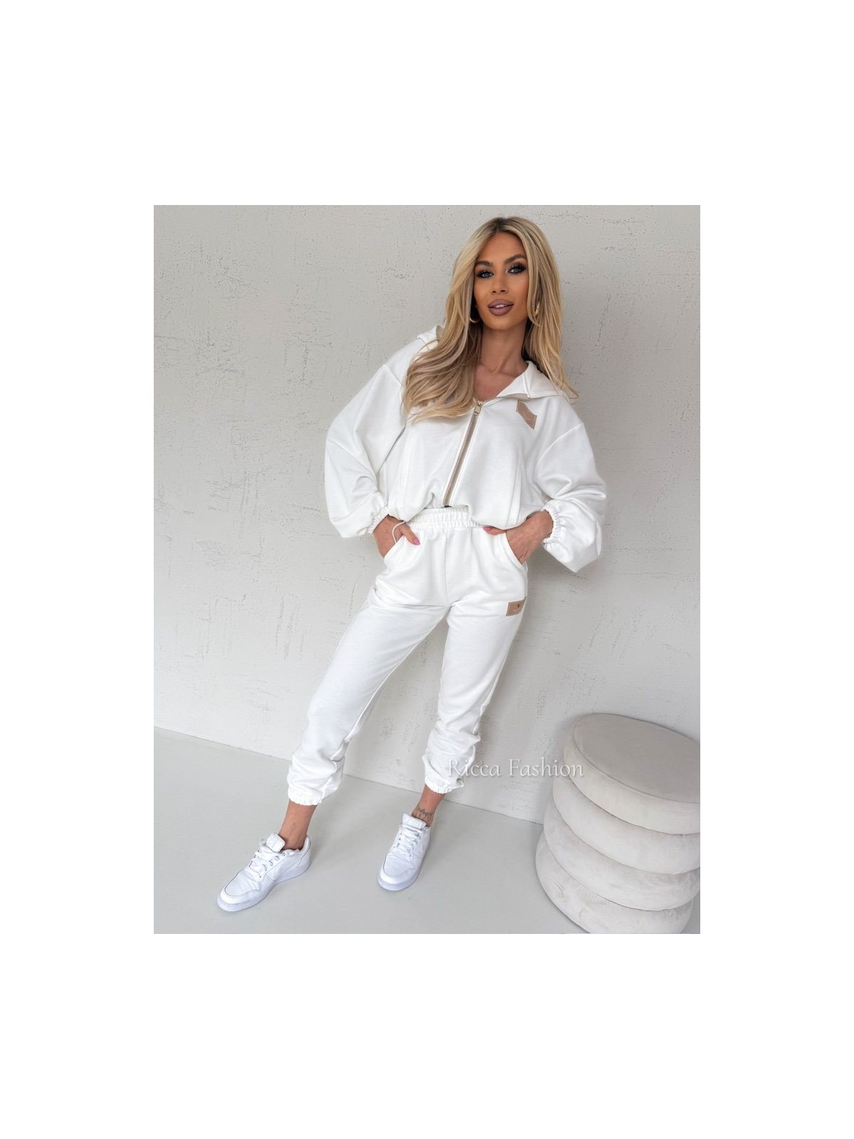 Komplet bawełniany ANDRE, ecru