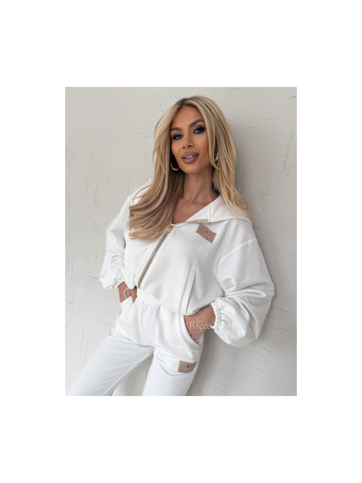 Komplet bawełniany ANDRE, ecru