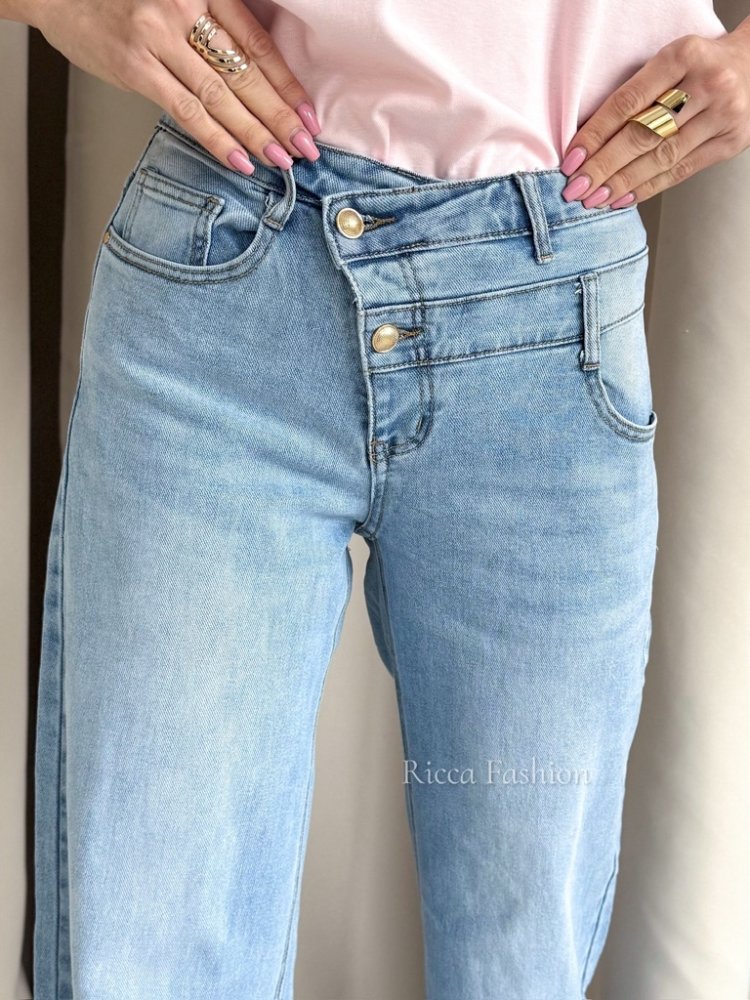 Spodnie wide leg LIRENE, blue