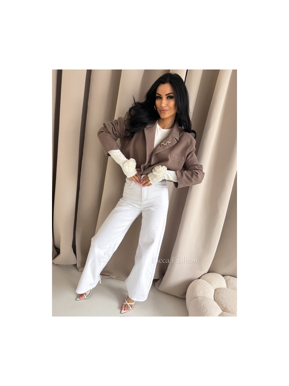 Marynarka premium SAINT, cappuccino