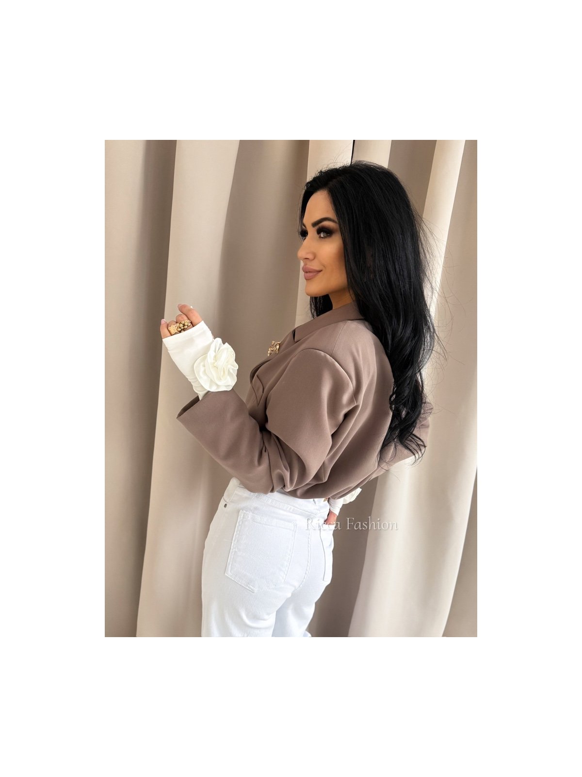 Marynarka premium SAINT, cappuccino