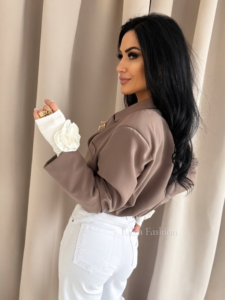 Marynarka premium SAINT, cappuccino