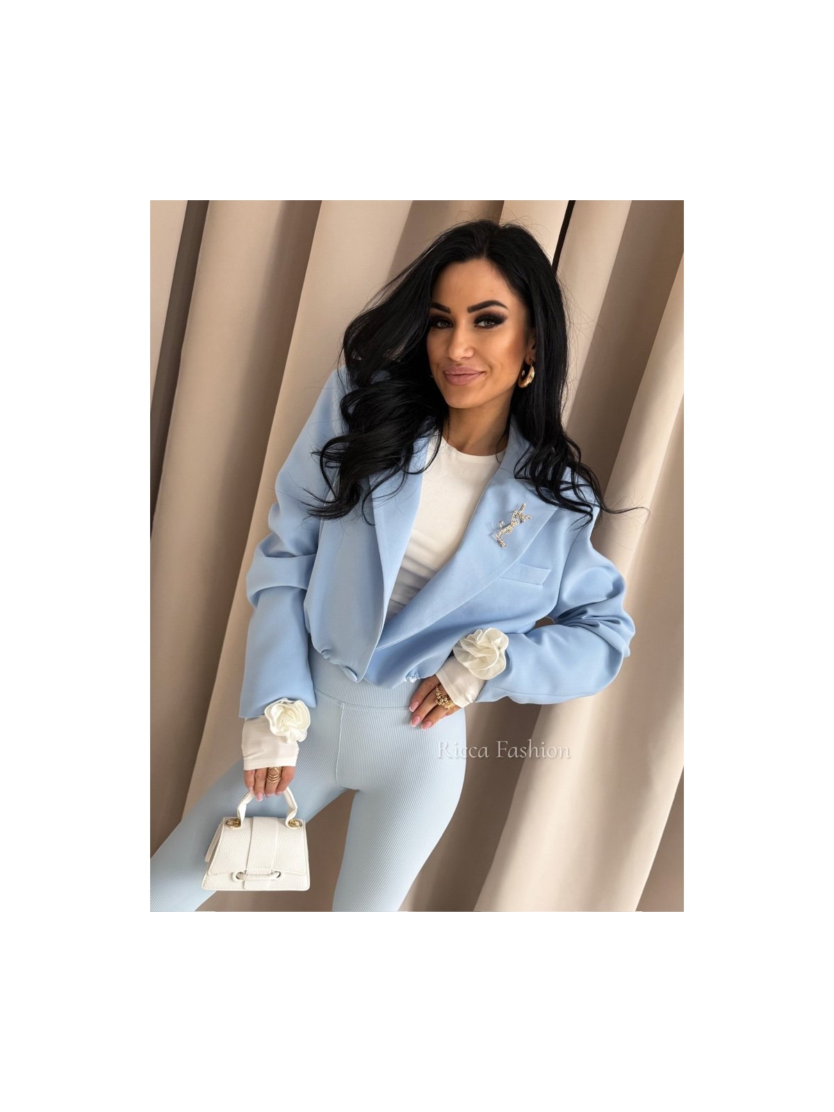 Marynarka premium SAINT, baby blue