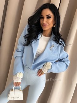 Marynarka premium SAINT, baby blue