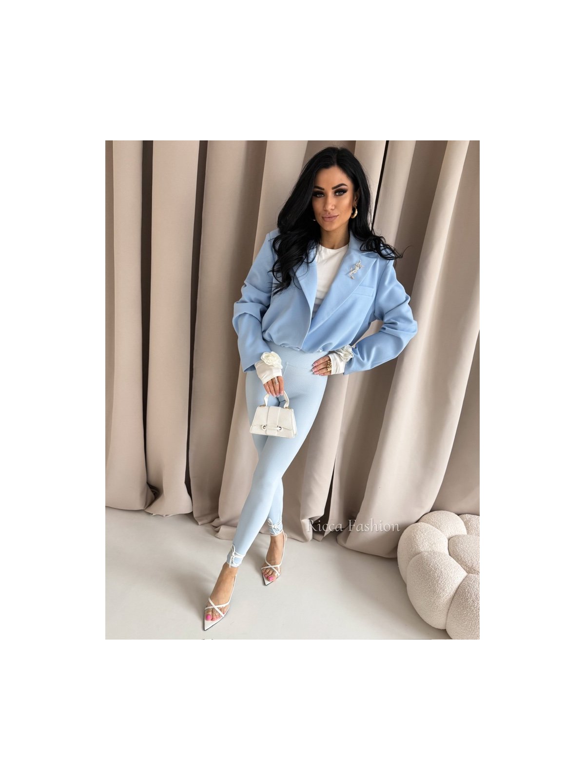 Marynarka premium SAINT, baby blue