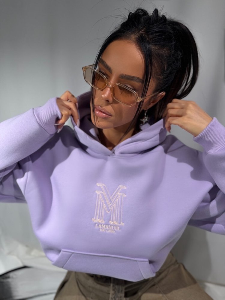 Bluza dresowa HONEY, lawenda