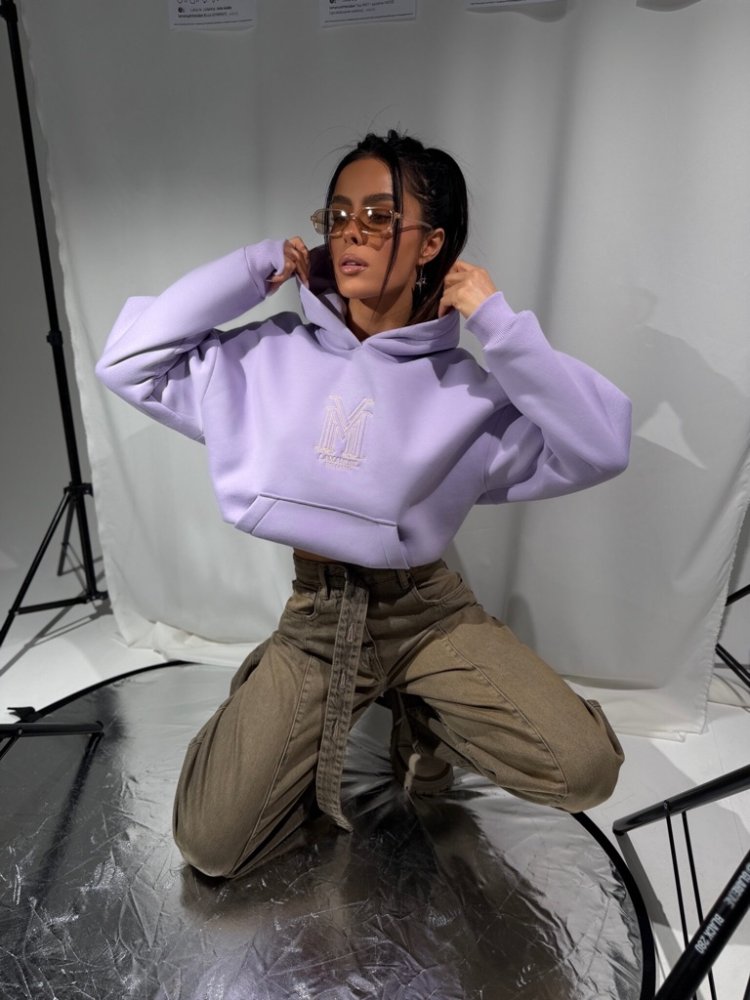 Bluza dresowa HONEY, lawenda