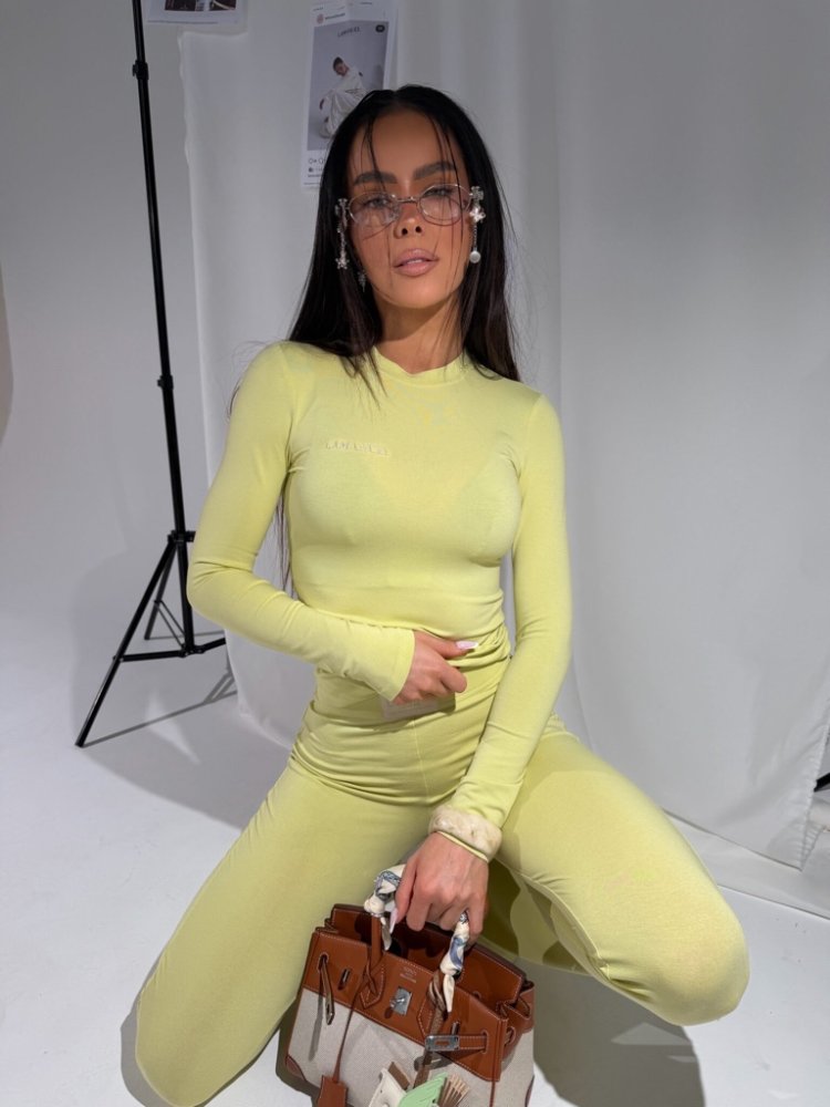 Bluzka/top PRIME, limonka