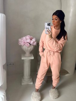 Komplet dresowy LOUIS, morela