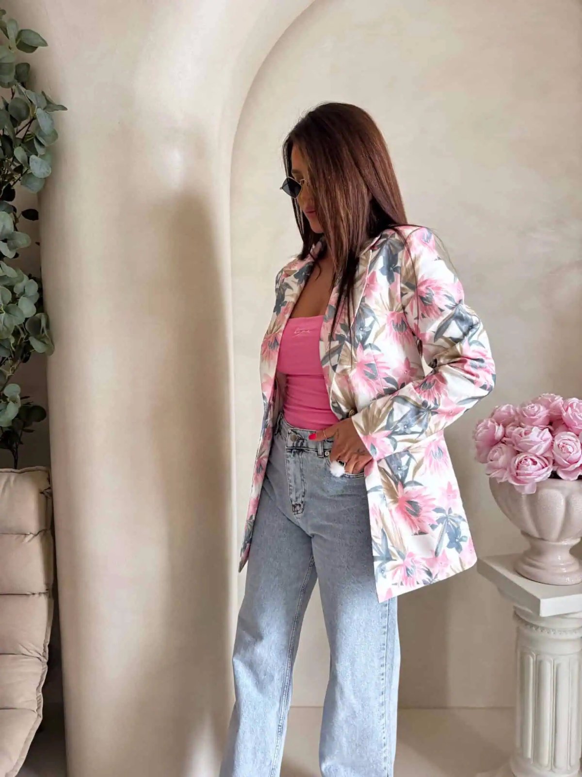 Marynarka LONG, strelitzia