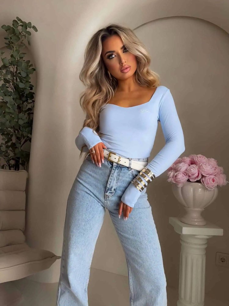Bluzka ROSAS, baby blue