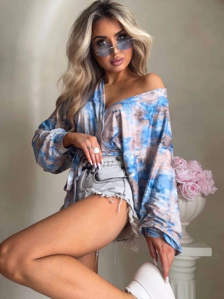 Bluzka z bawełną KAIRA,...