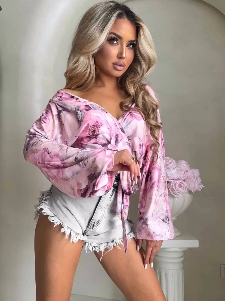 Bluzka z bawełną KAIRA,...