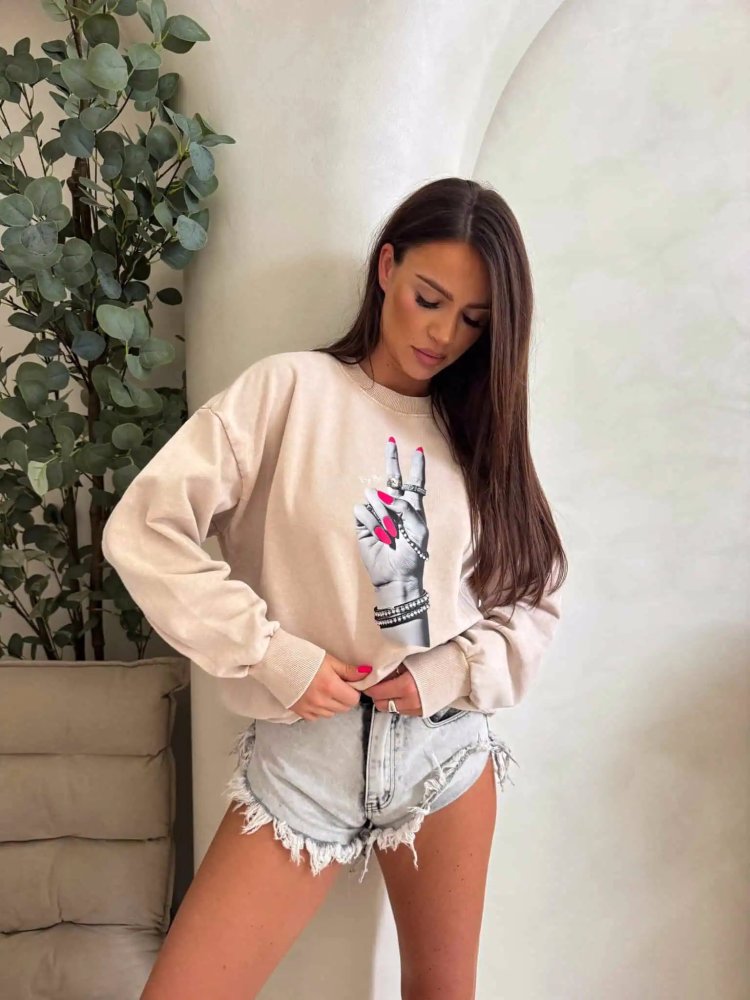 Bluza dekatyzowana HAND,...