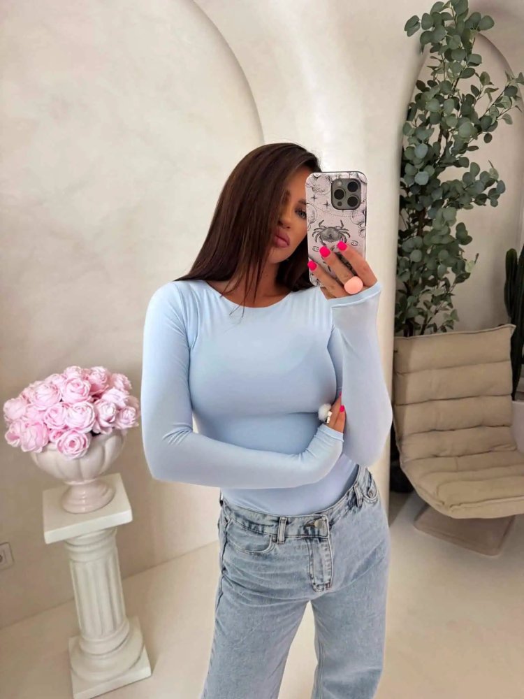Bluzka LINDA, baby blue