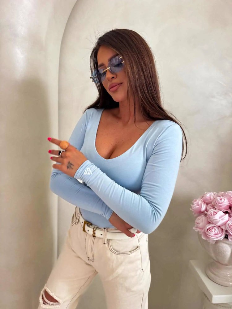 Bluzka VENEZIA, baby blue
