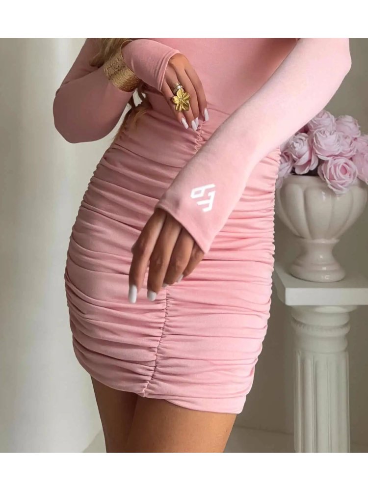 Spódniczka MARSZCZONA, morela